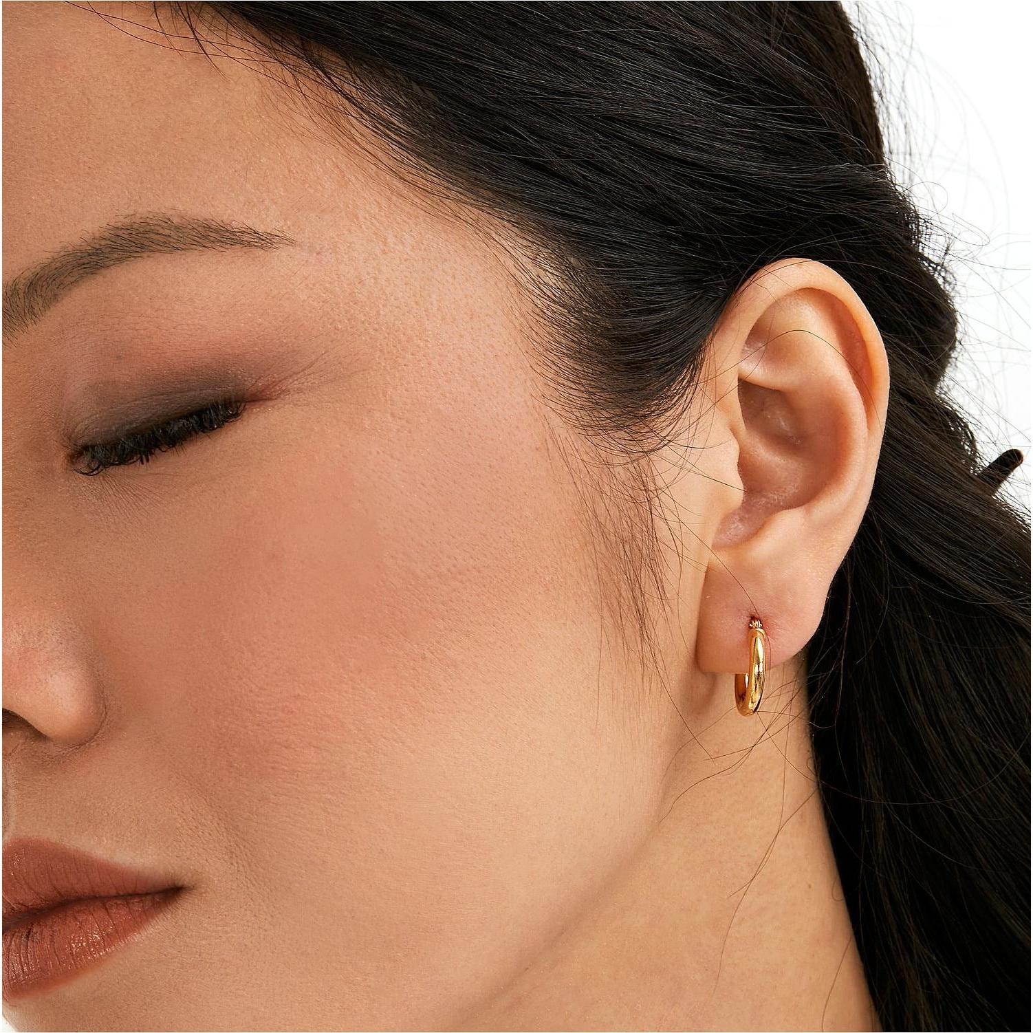 Thumbnail - Favs, Ohrringe, Creolen, (375er Gelbgold)