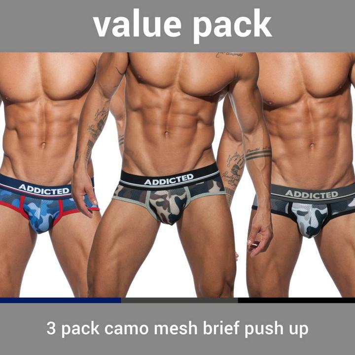 Produktbild Addicted Three Pack Camo Brief (XXL, 3er Pack)