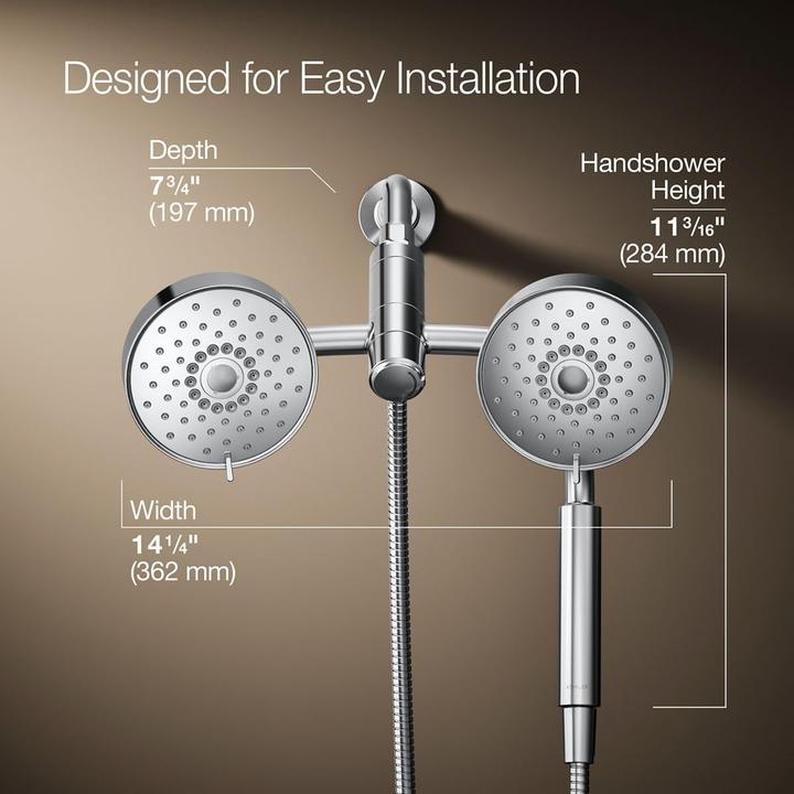 Produktbild Kohler Rubinetto Doccia Doppio Purista