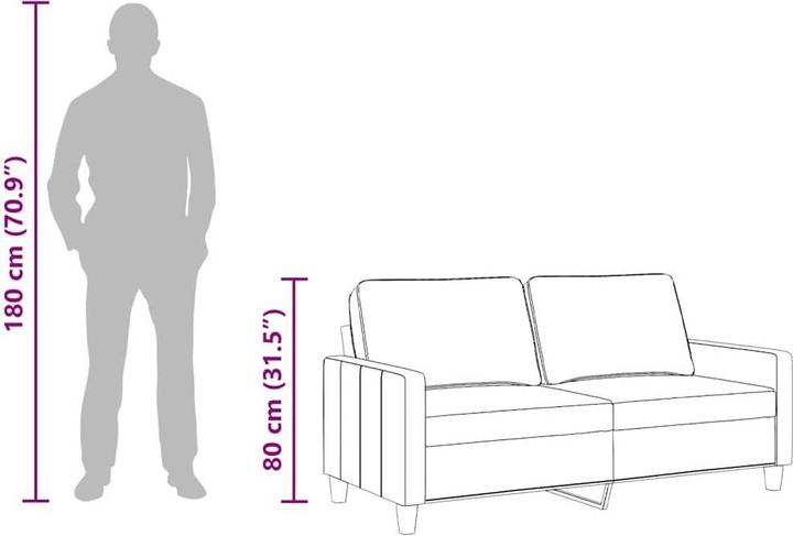 Produktbild vidaXL 2-Sitzer-Sofa (2-Sitzer)