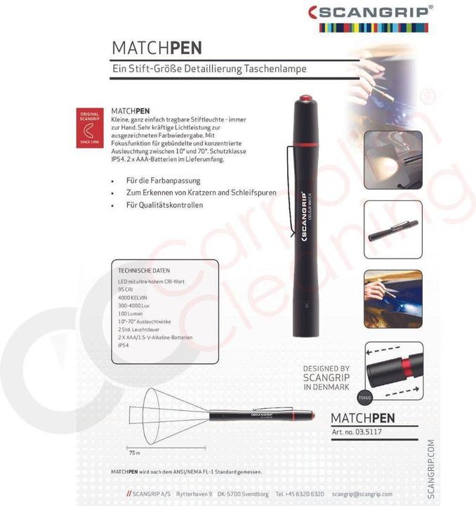 Actual product image Scangrip Matchpen (100 lm)