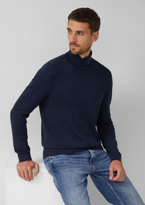 Produktbild s.Oliver Strickpullover Rollkragenpullover aus reiner Baumwolle (XL)