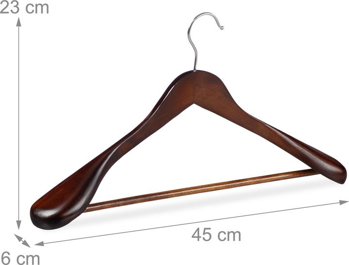 Actual product image Relaxdays 8x suit hangers (8 x)