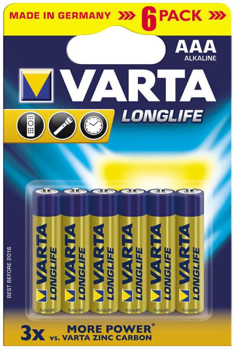 Image du produit Varta Longlife (6 pcs, AAA)