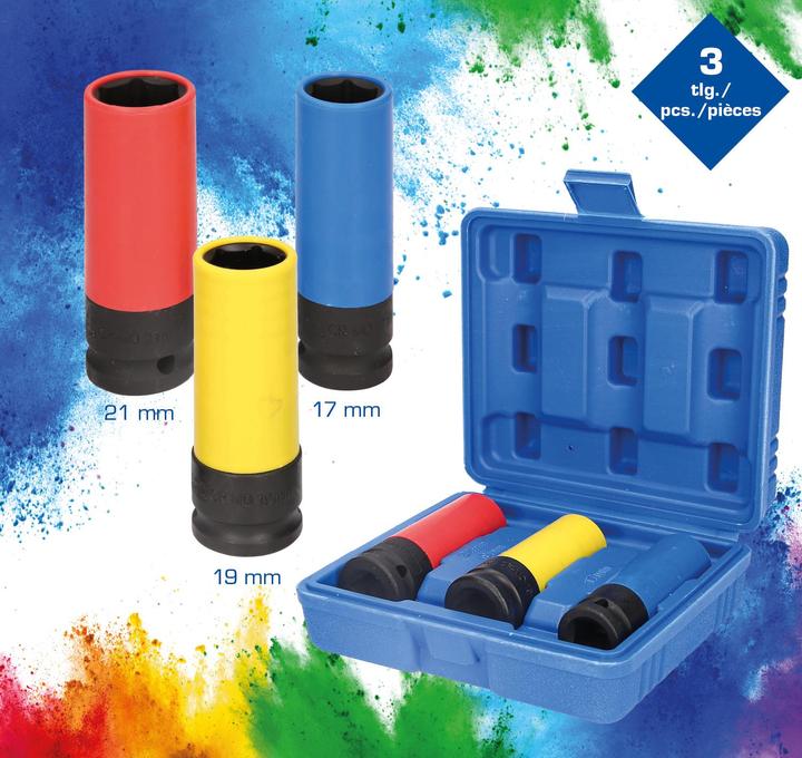 Produktbild KS Tools Stecknuss-Satz (19 mm, 21 mm, 17 mm)