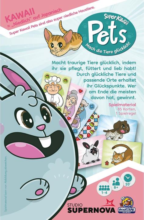 Produktbild SN001 - Super Kawaii Pets (Deutsch, Multilingual, 1 - 4 Spieler)