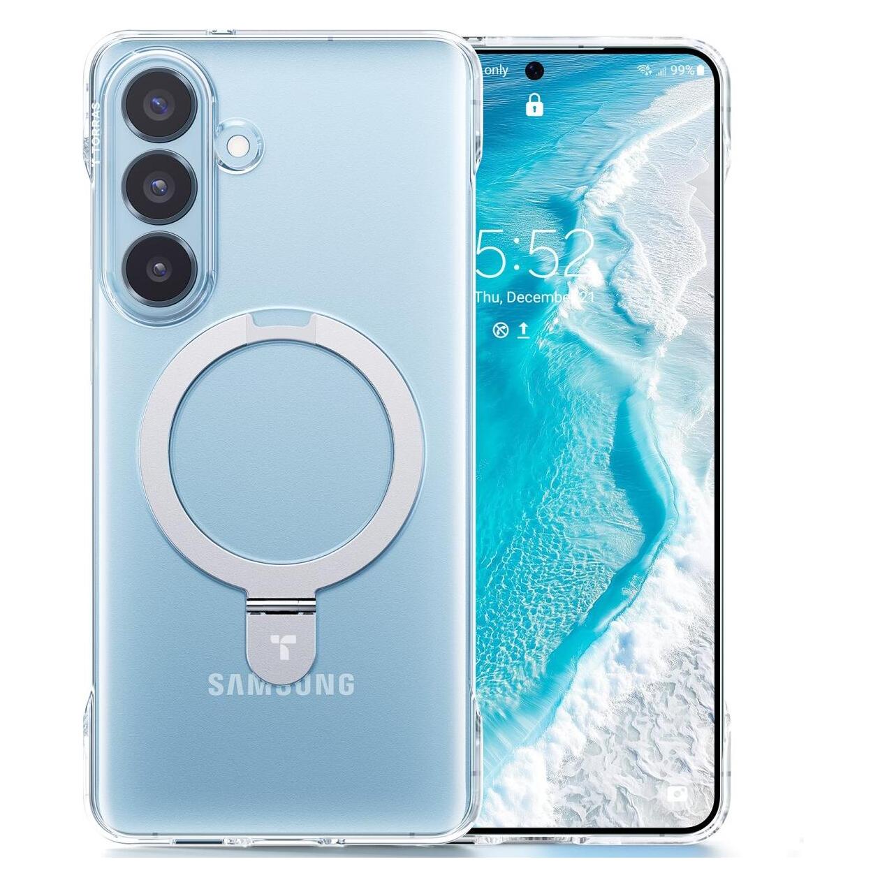 Torras - Ostand Slim Series - Samsung Galaxy S26 - Clear (Samsung Galaxy S26), Smartphone Hülle, Transparent
