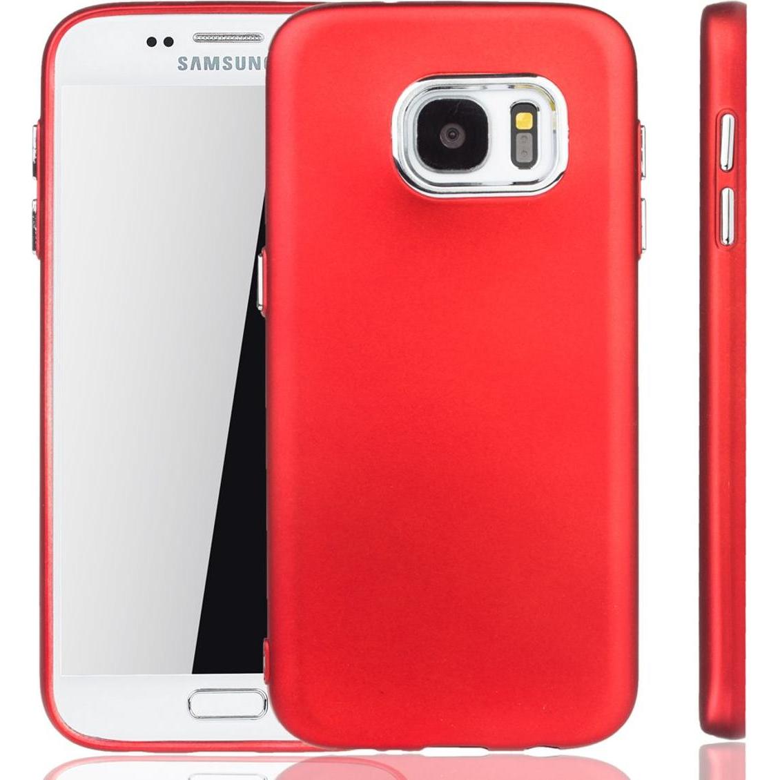 Thumbnail - König Design Handyhülle für Samsung Galaxy S7 Schutzcase Backcover Bumper Etuis Rahmen Rot (Samsung Galaxy S7), Smartpho...