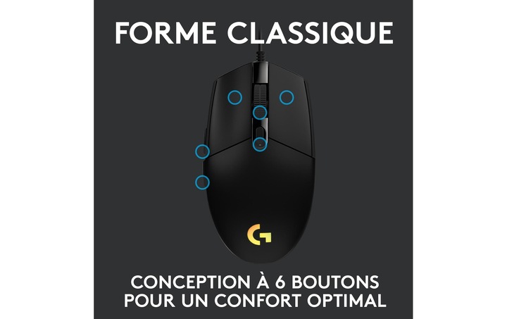 Produktbild Logitech G G203 Lightsync (Kabelgebunden)