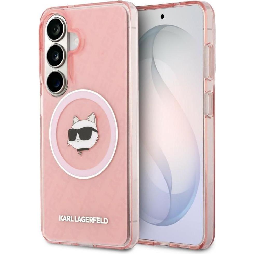 Karl Lagerfeld Custodia IML Repeated Choupette MagSafe per Samsung Galaxy S26 Plus rosa (Samsung Galaxy S26, Samsung Galaxy S26+), Cover smartphone, P