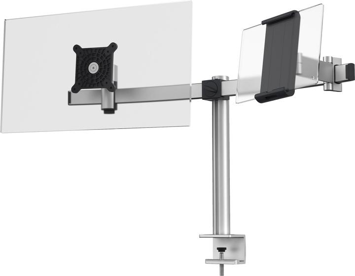 Actual product image Durable Monitor holder for 1 monitor and 1 tablet, HxWxD 445 x 780 x 190 mm, with table (Table, 34")
