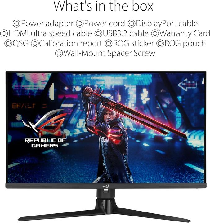 Actual product image ASUS ROG Strix XG32UQ (3840 x 2160 Pixels, 32")