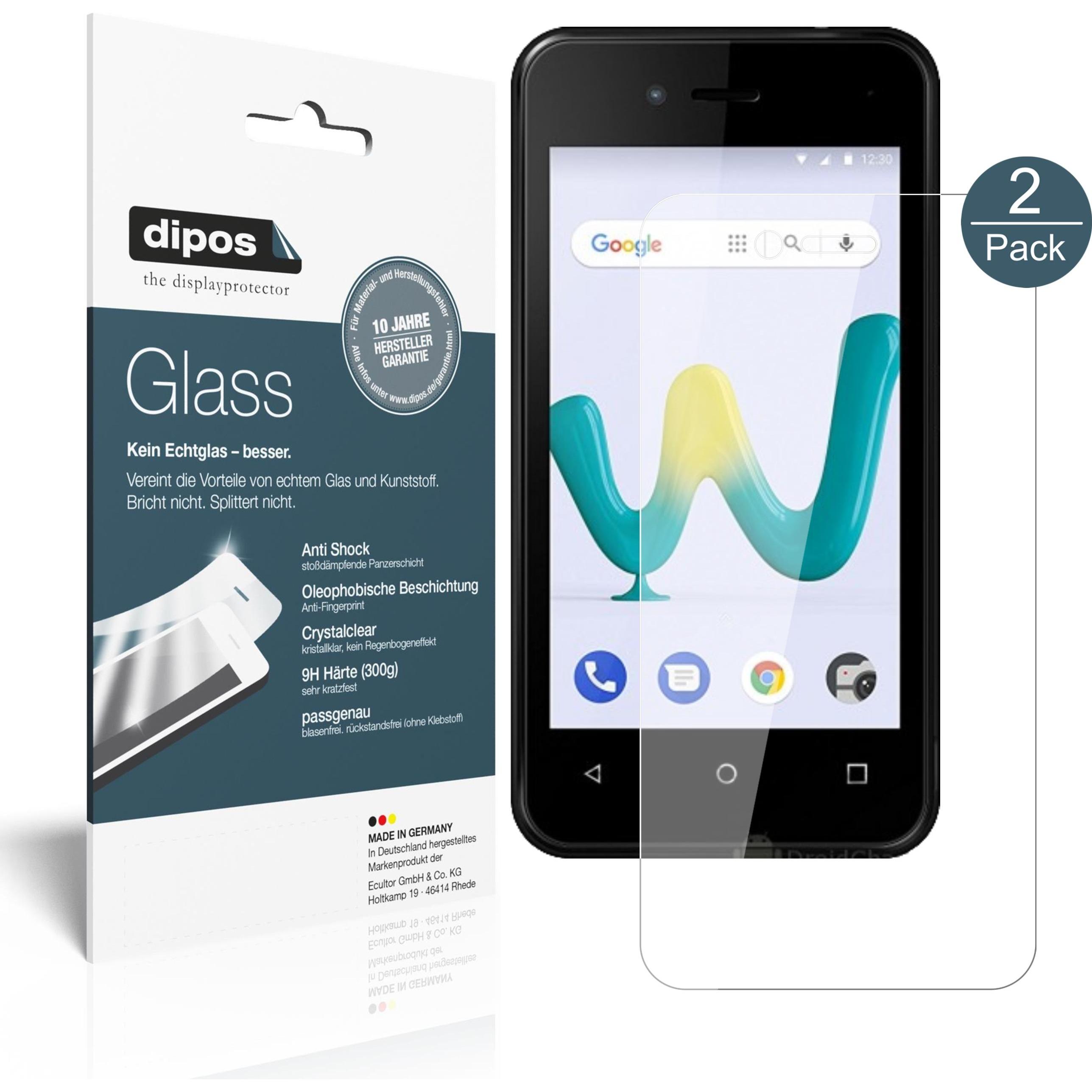 Dipos Displayschutz Anti-Shock (1 Stück, Wiko Sunny 3 Mini), Smartphone Schutzfolie, Transparent
