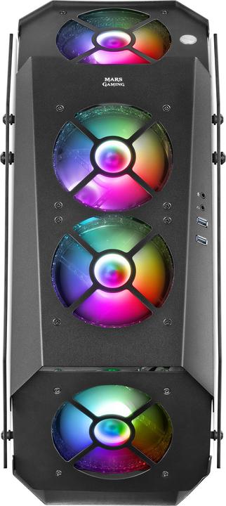 Produktbild Mars Gaming Boitier Moyen Tour Atx Mc51 RGB Avec Panneaux Vitrés (Noir) (ATX, mATX, Mini-ITX)