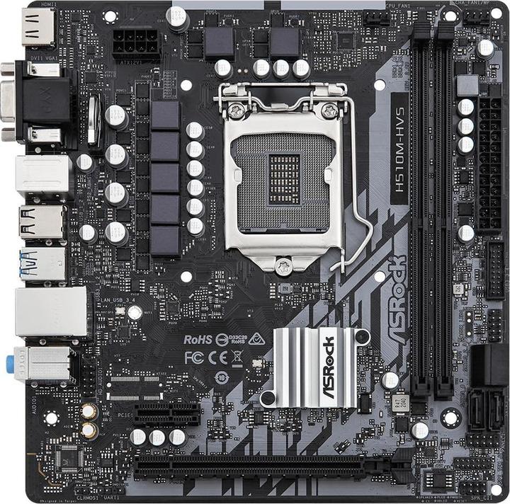 Produktbild AsRock H510M-HVS (LGA 1200, Intel H510, mATX)