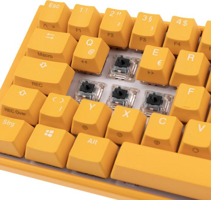 Actual product image Ducky One 3 Yellow SF gaming keyboard, RGB LED - MX black (DE, Cable)