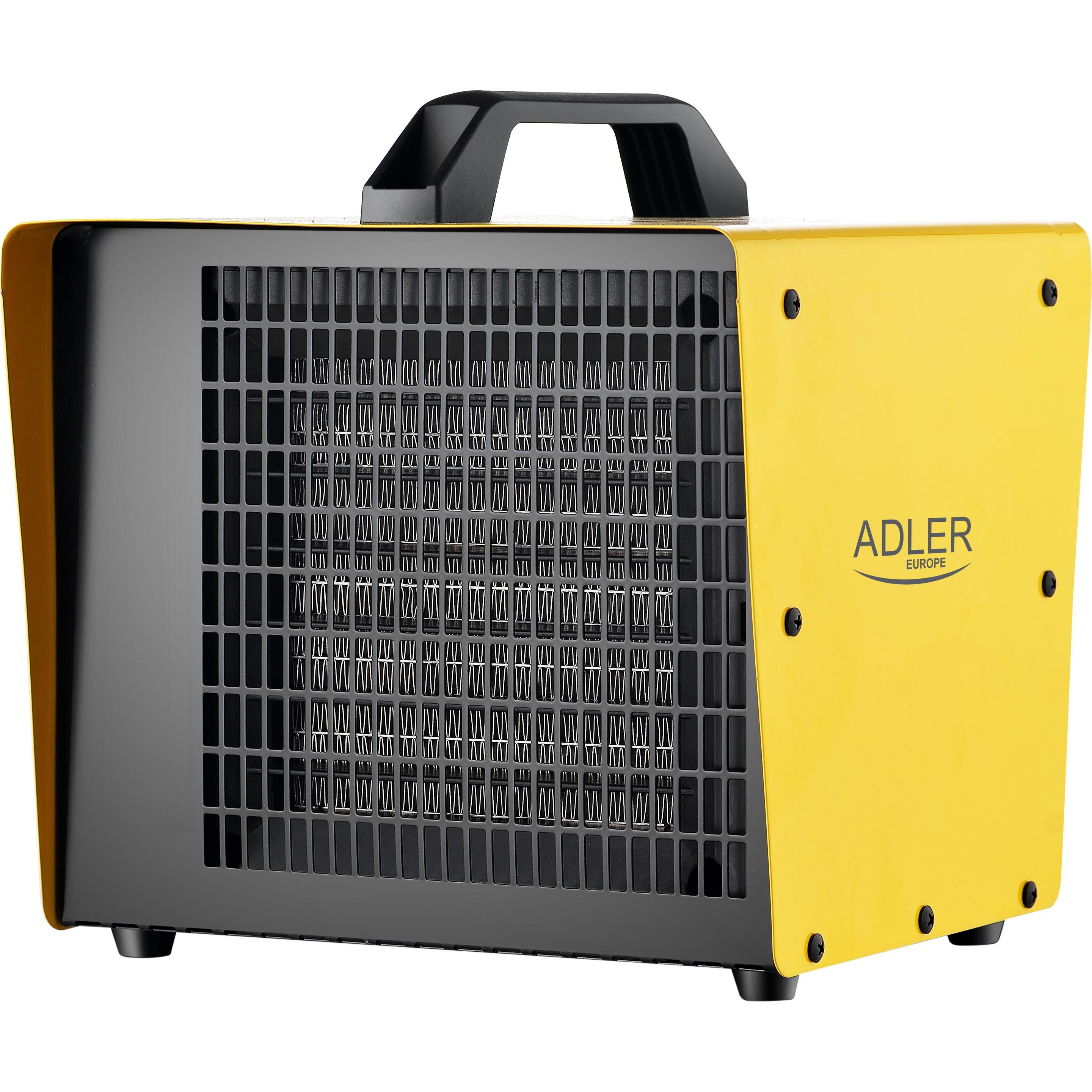Adler AD 7740 electric space heater Indoor Yellow Fan electric space heater, Heizlüfter, Gelb