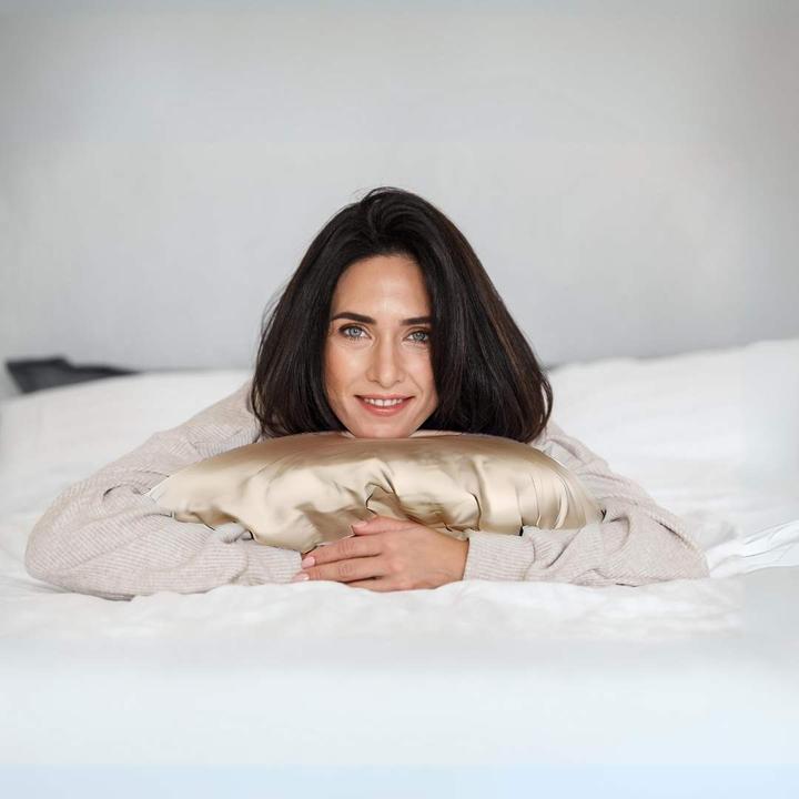 Image du produit Vanessa Beauty Seidenkissenbezug 2er-Set mit Waschbeutel (Taie d'oreiller, 50 x 70 cm)