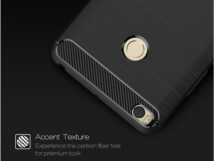 Actual product image Screenguard Xiaomi Mi Max 2 Cover Carbon Brushed Soft TPU (Mi Max 2)