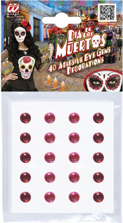 Image du produit Widmann Jeu de 40 gemmes adhesifs pour