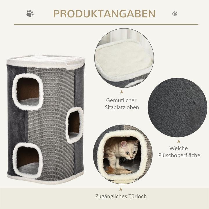 Immagine prodotto Jamb Tiragraffi per gatti (74 cm, Grigio, Bianco)