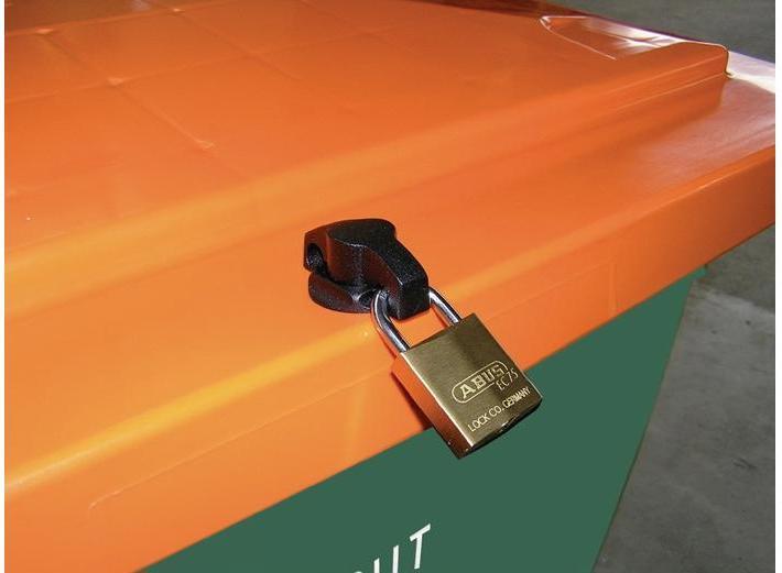 Immagine prodotto Craemer Bidone per graniglia L945xL725xH930 mm 400 l HD-PE verde/arancio senza scivolo di rimozione