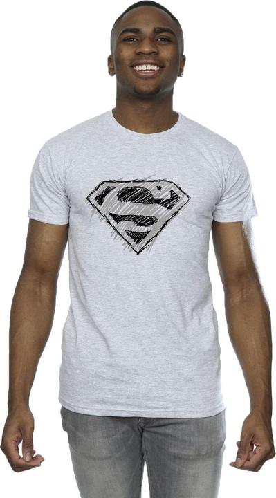 Immagine prodotto Superman Logo Sketch Maglietta Uomo (4XL)