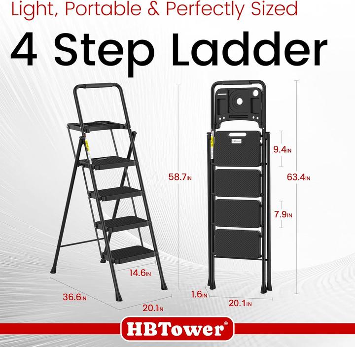 Actual product image HBTower Trittleiter klappbar (Stepladder)