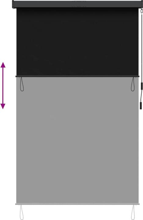 Produktbild vidaXL Outdoor Rollo (80 x 250 cm)