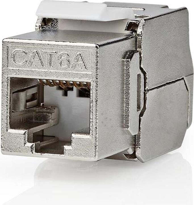 Nedis Keystone | CAT6a | presa RJ45 | S/FTP | metallo | scatola (S/FTP, CAT6a, 0.04 m)