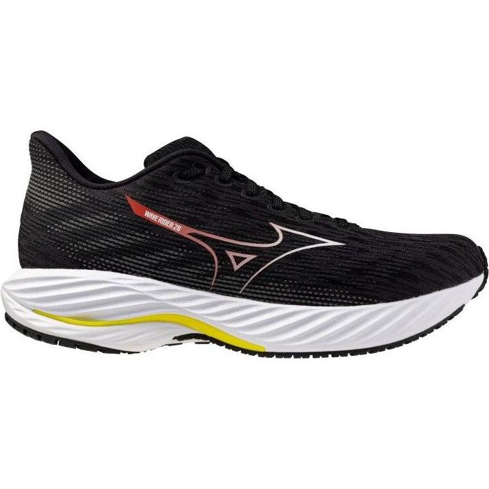 Mizuno, Herren, Laufschuhe, WAVE RIDER 28 (42.5), Schwarz