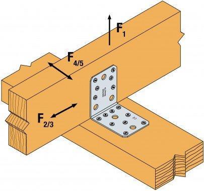 Image du produit Simpson Sst Equerres SST, type 105 acier zingué 103x (Connecteur coudé, 1 pcs)