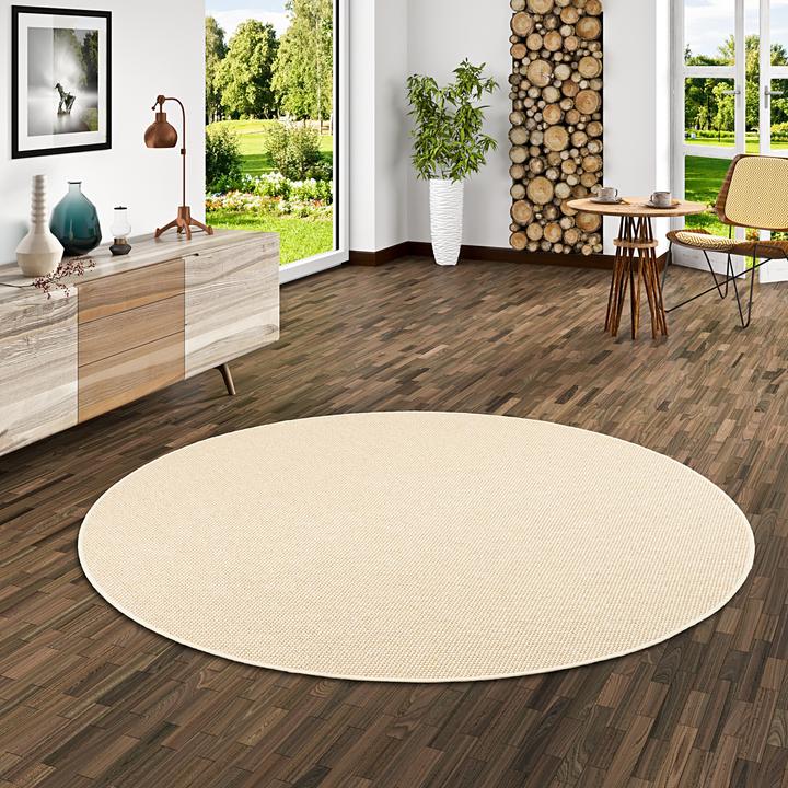 Immagine prodotto Bentzon Natural Flatweave Carpet Round in 6 colori 4 dimensioni (Ø 133 cm)