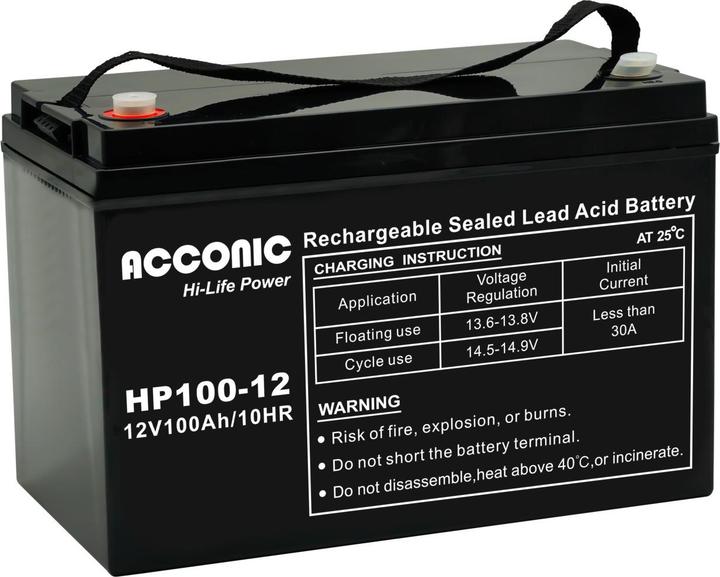 Produktbild Acconic HP100-12 Hi-Life Power AGM 12V 100Ah Bleiakku (12 V, 100 Ah)