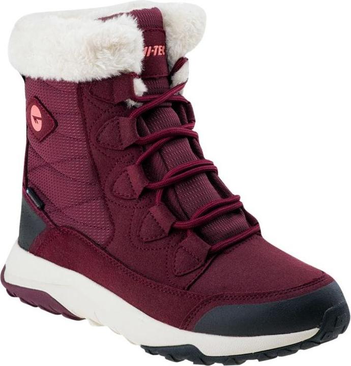 Actual product image Hitec Obuwie Zimowe Mestia Mid Wp Wo'S Dark Rose/Watermelon Red/Beige 36 (36)