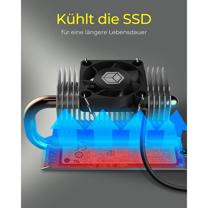 Actual product image Icy Box Kühlkörper IcyBox SSD M.2 schwengbar