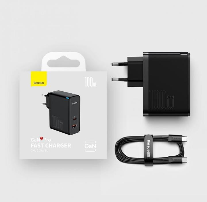 Actual product image Baseus 100W GaN5 Pro Fast Charger (100 W)