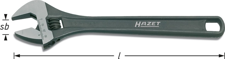 Image du produit HAZET Clé à molette 279-8 ∙ Profil à 6 pans extérieurs (23 mm)
