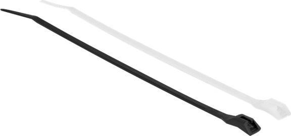 Produktbild Delock Kabelbinder mit flachem Kopf L 280 x B 4,6 mm 100 Stück (Kunststoffkabelbinder, 280 mm, 100 Stk.)