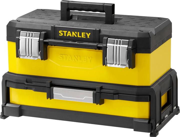 Actual product image Stanley Tool box metalplastic with integrated drawer (1 Piece)