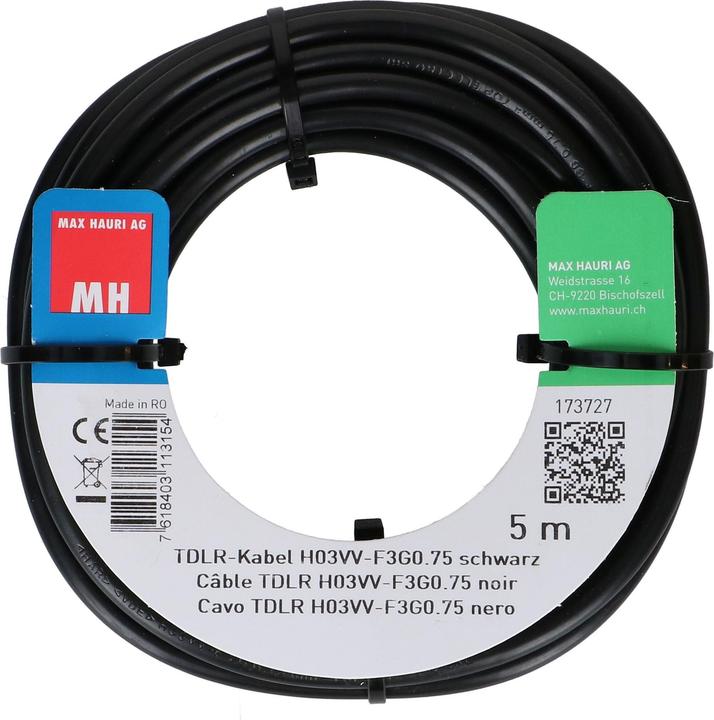 Produktbild Max Hauri TDLR-Kabel H03VV-F3G0.75 (5 m)
