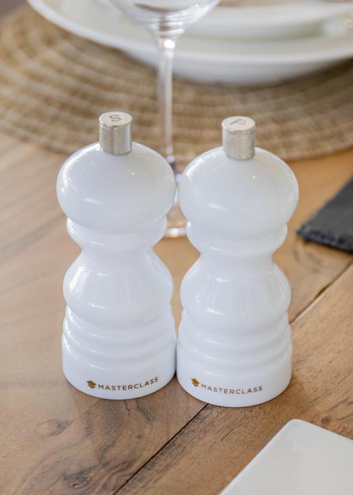 Actual product image Master Class 12cm Capstan Mill - White, Gift Tagged (Pepper, Salt)