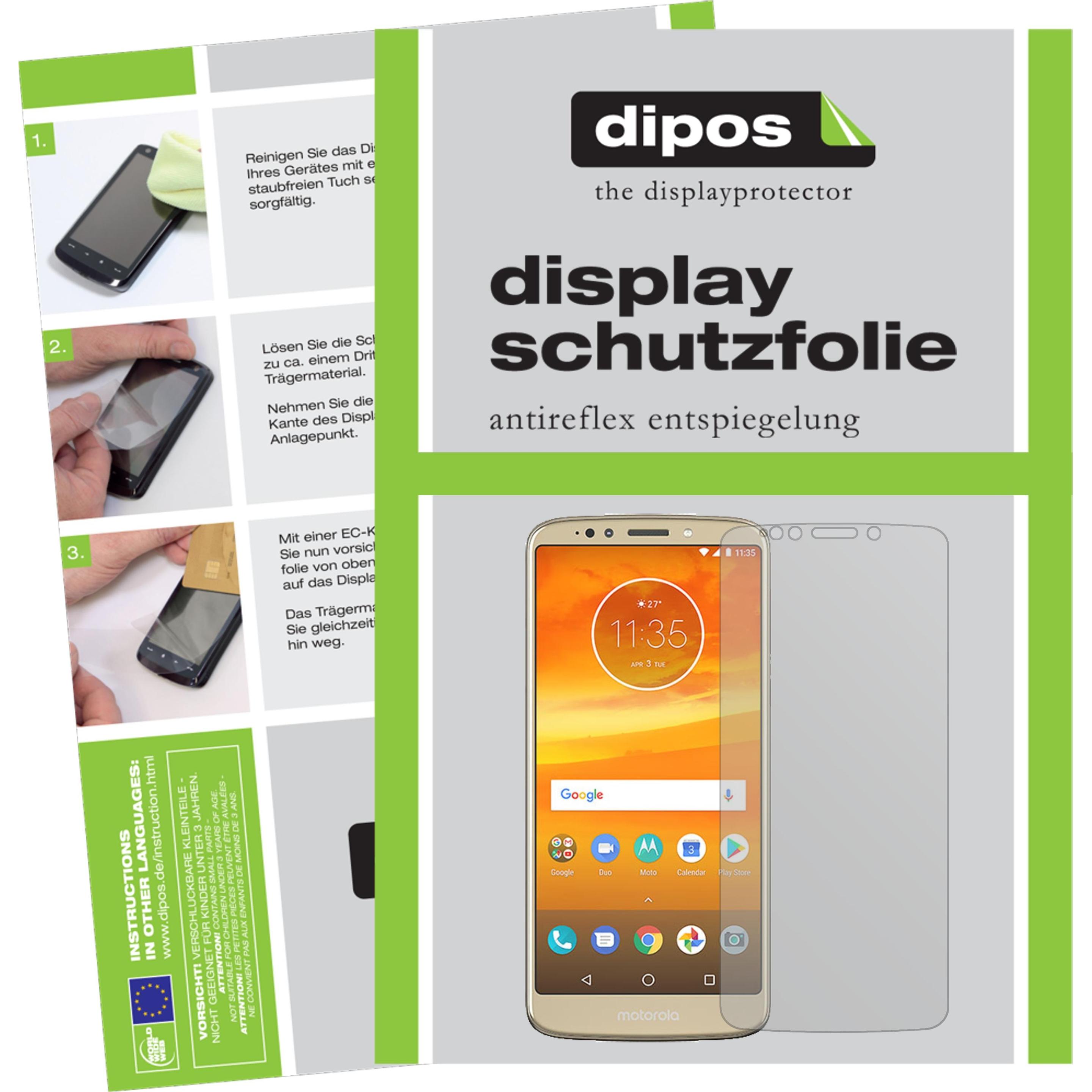 Dipos Displayschutzfolie Antireflex (5 Stück, Motorola Moto E5 Supra), Smartphone Schutzfolie, Transparent