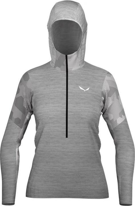 Actual product image Salewa Boe Alpine Merino Half-Zip Hooded Jacket Da (M)