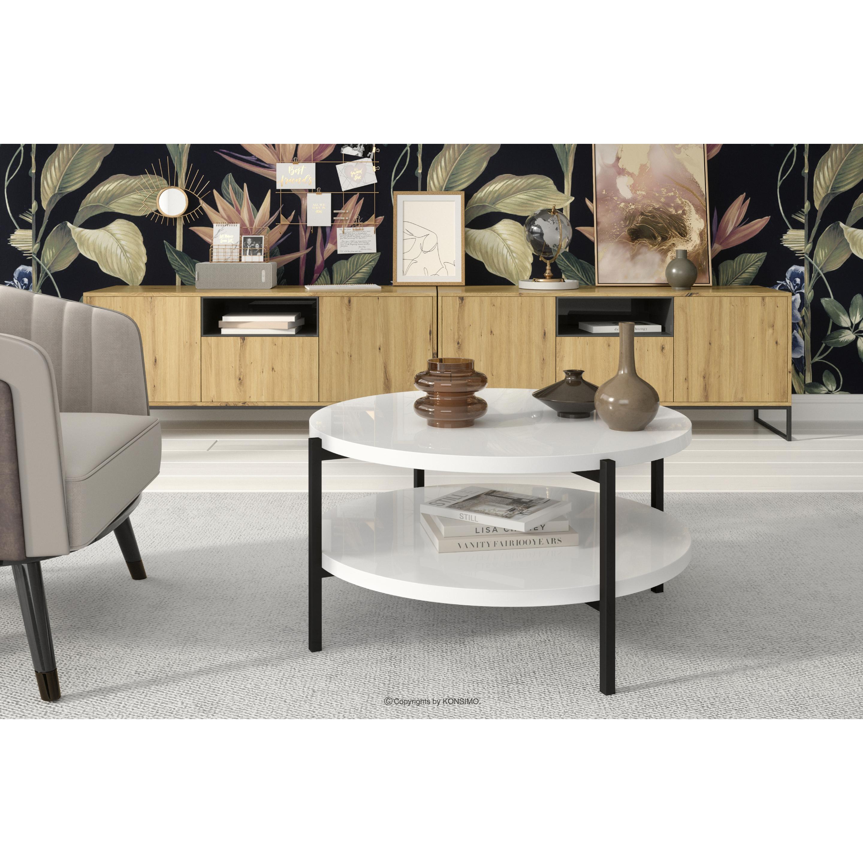 Thumbnail - Konsimo, Couchtisch + Beistelltisch, Geris (84 x 43 x 84 cm)