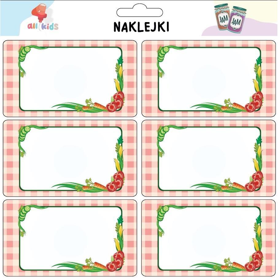 Dodo, Sticker, Aufkleber für Konserven und Gewürze. Gemüse