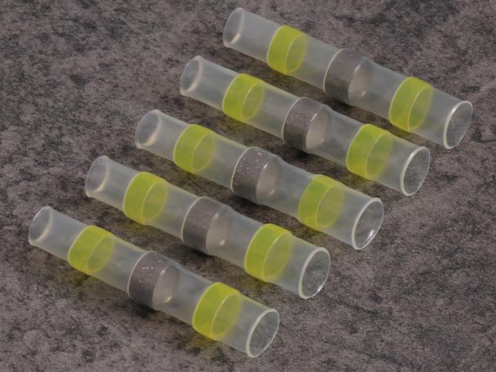 Produktbild Quadrios 22C464 Stossverbinder mit Schrumpfschlauch 4.0 mm² 6.0 mm² Vollisoliert Gelb 1 Set