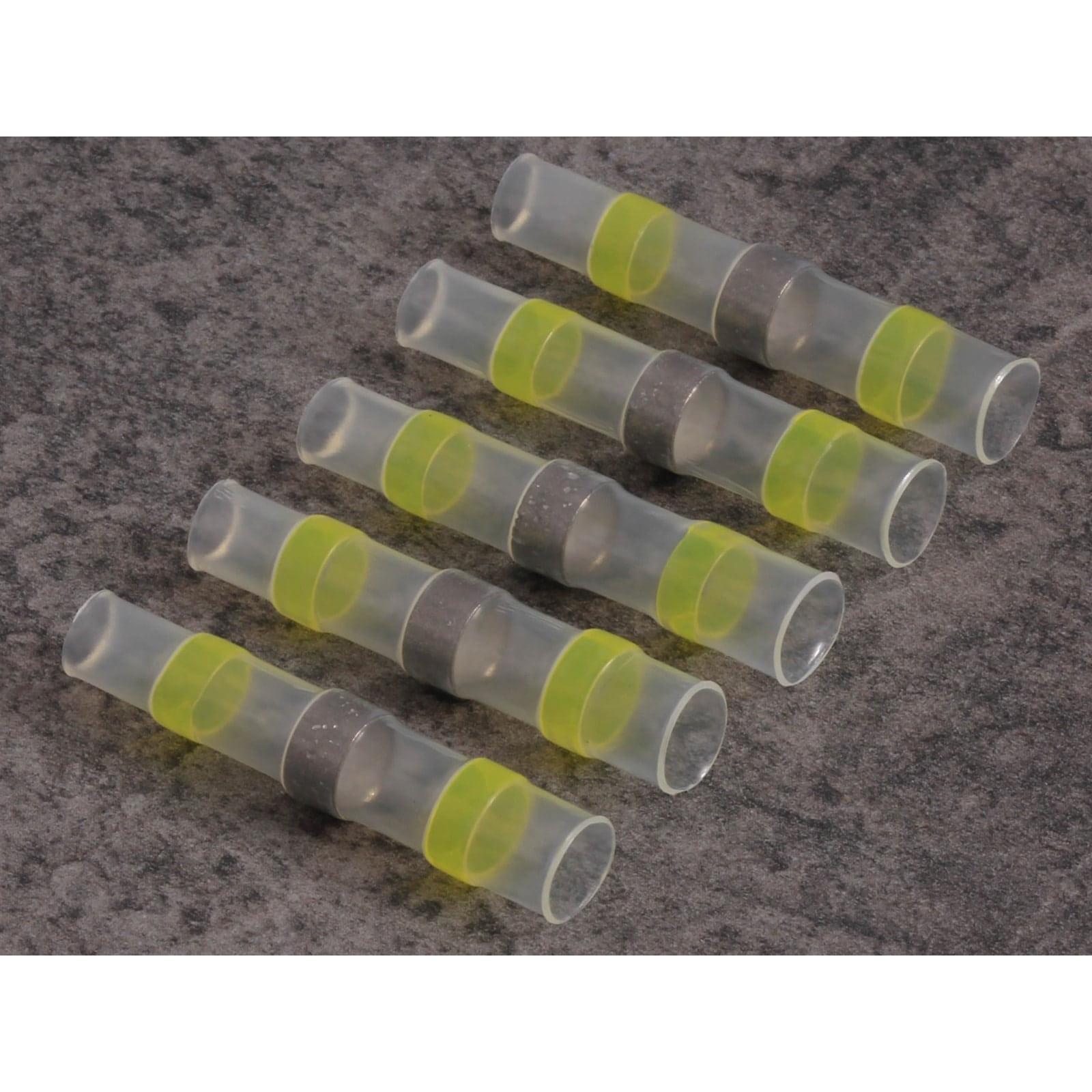 Thumbnail - Quadrios 22C464 Stossverbinder mit Schrumpfschlauch 4.0 mm² 6.0 mm² Vollisoliert Gelb 1 Set, Elektronikkabel + Stecker, ...