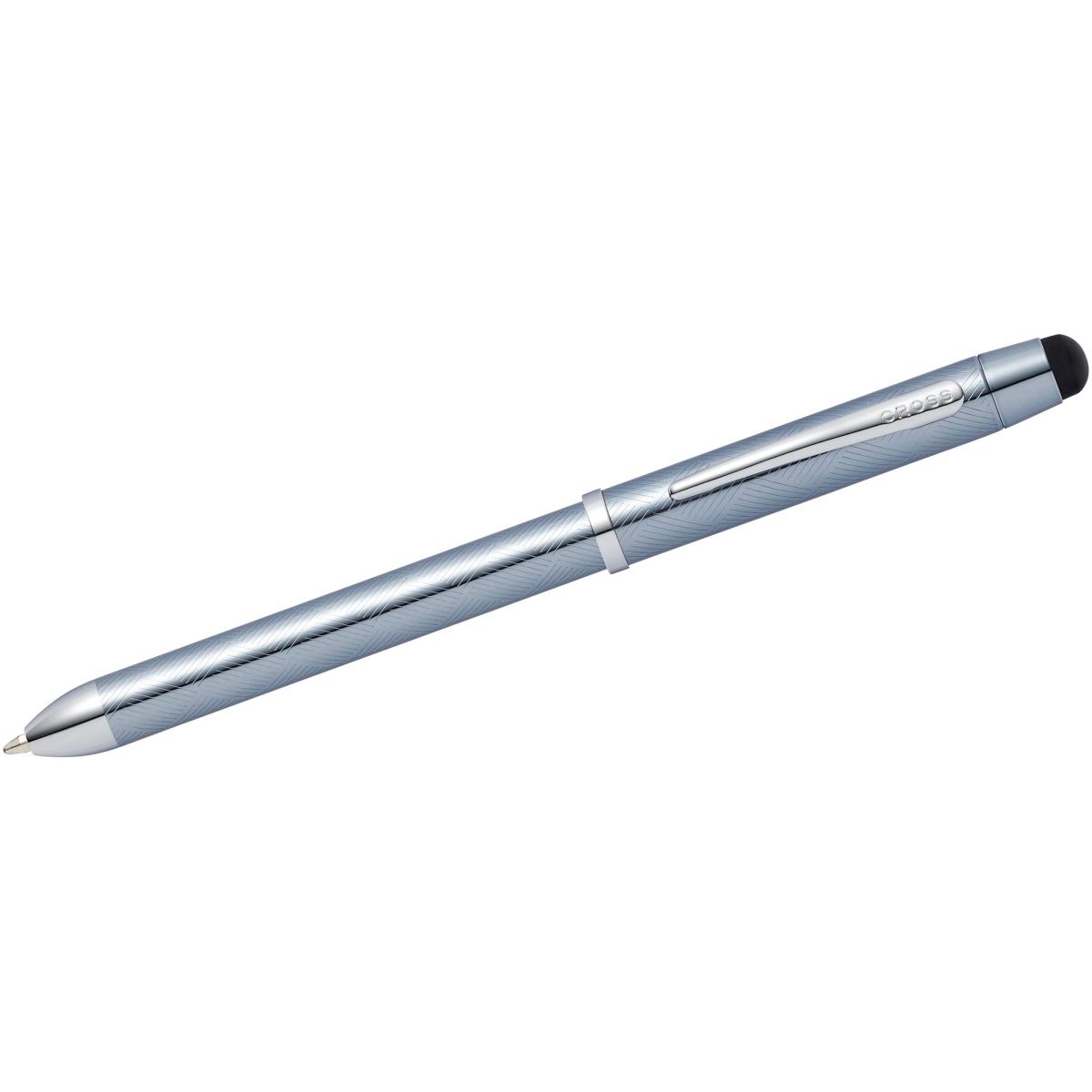 Cross, Schreibstifte, Tech 3+ Multifunktion+Stylus Frosty Steel transparent (Frosty Steel transparent, 1 x)