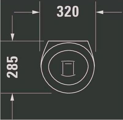 Actual product image Duravit Urinal STARCK 1 320x285mm, without lid, without fly white